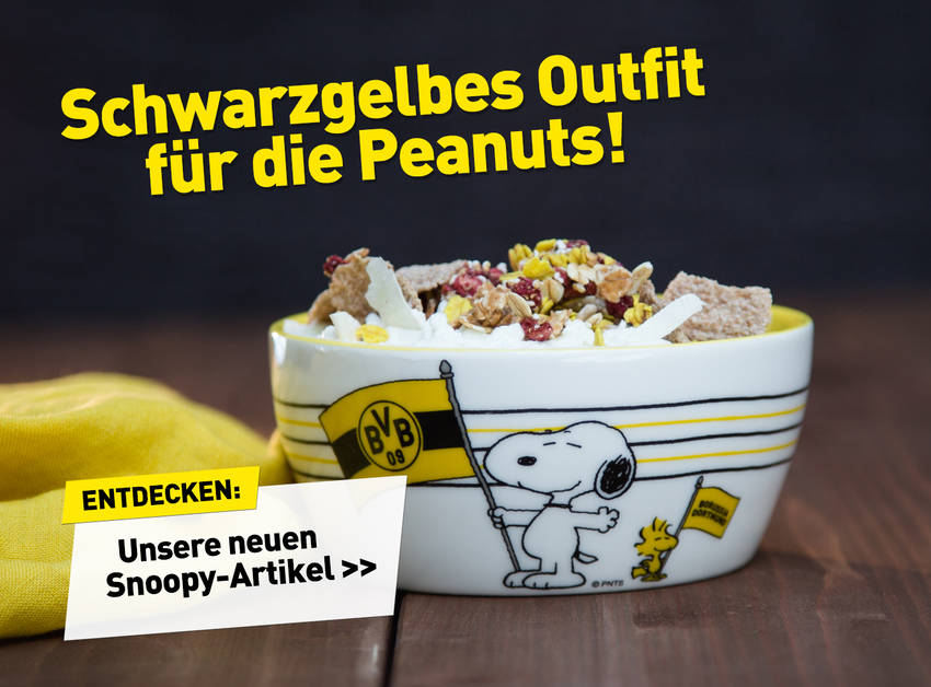 ORIGINAL BVB-Plüschfigur Snoopy Borussia Dortmund 