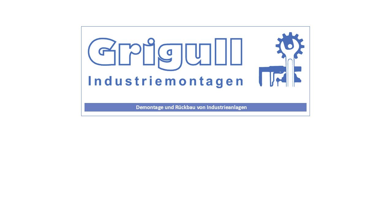 Mehr über Grigull Industriemontagen GmbH & Co. KG erfahren.