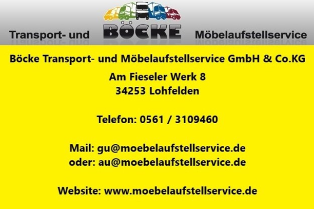 Learn more about Böcke Transport und Möbelaufstellservice GmbH & Co. KG.