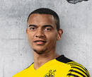 Autogrammbild von Manuel Akanji, Abwehrspieler von Borussia Dortmund zur Saison 2021/2022