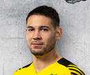Autogrammkarte Raphael Guerreiro, Mittelfeldspieler von Borussia Dortmund zur Saison 2021/2022