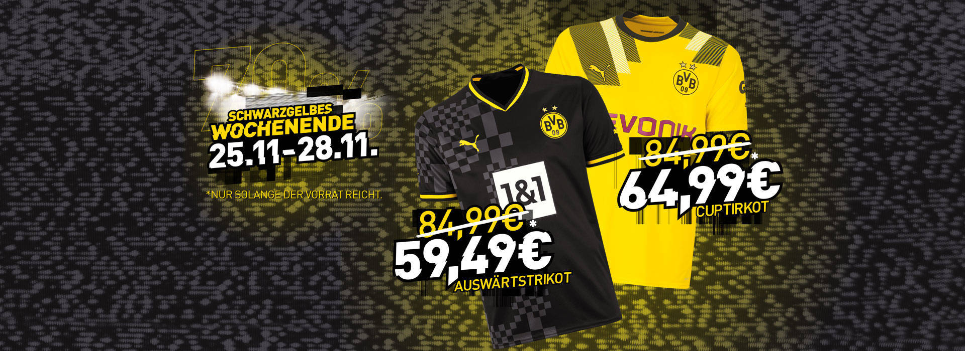 Black-Yellow-Weekend Bis zu 70% im Onlineshop: 