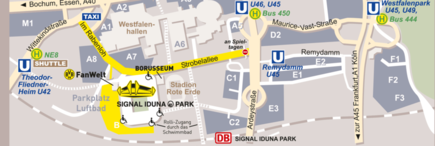 Anreise Signal Iduna Park, Offizielle BVB-Webseite
