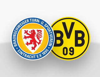 Spielpaarung Eintracht Braunschweig - Borussia Dortmund